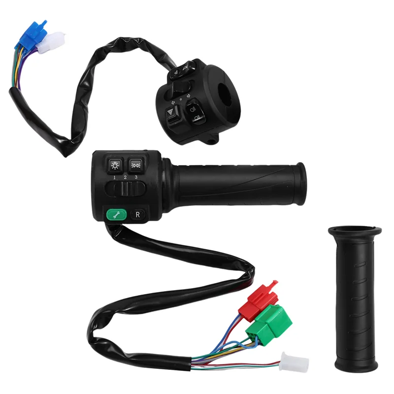 A03Z-T08 Hall Type 48V 60V 72V With Three Speed Parking Reverse Comb Function Twist Throttle For Electric Motorcycle Scooter