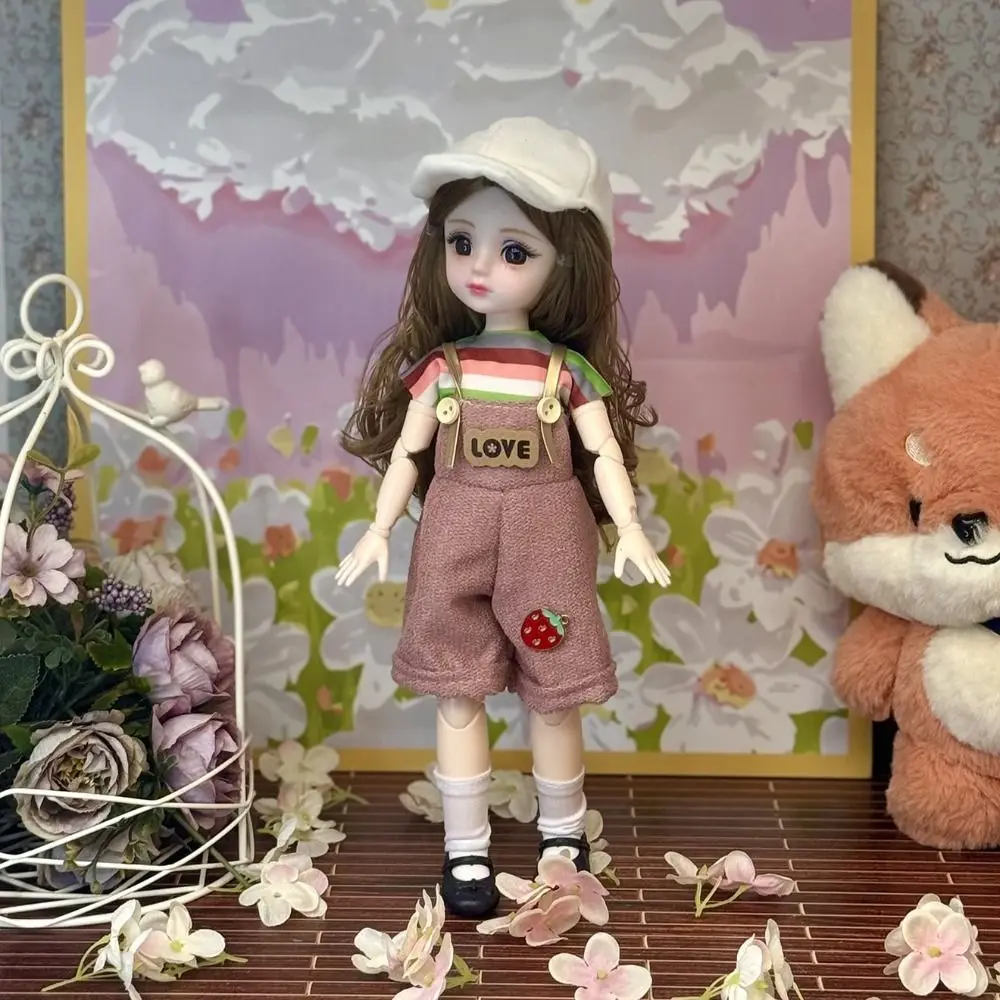 BJD Princess fur s Up Dolls, Herb D Butter with Clothes, Attractive Eyes, Long Hair, Anime Ball Jointed, 1/6 SD, 30cm