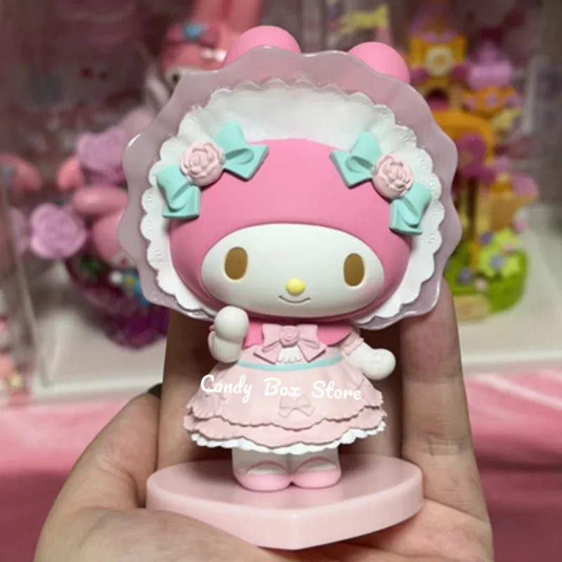 

Хит продаж, настольное украшение Hello Kitty Cinnamoroll Kuromi, аниме периферийная модель, набор для гаража, кукла для детей, кавайный подарок на Рождество