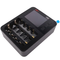 ISDT C4 EVO Smart Battery Charger With Type-C QC3.0 Output for AA AAA Li-ion Battery with IPS Display Screen