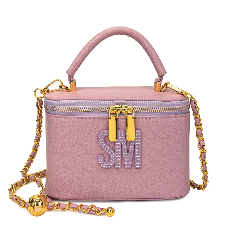 2025 Women's Box Bag, Chic Letter-Design Shoulder Bag, Versatile Top-Handle Crossbody Purse, Luxury Designer Tote