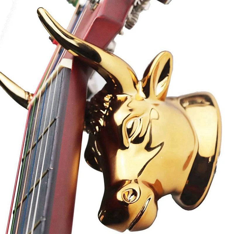 3X Guitar Holder Wall Hanger Bull Art Guitar Ukulele Hook Guitar Hanger Wall Hook Holder Stand For Bass Guitar Ukulele