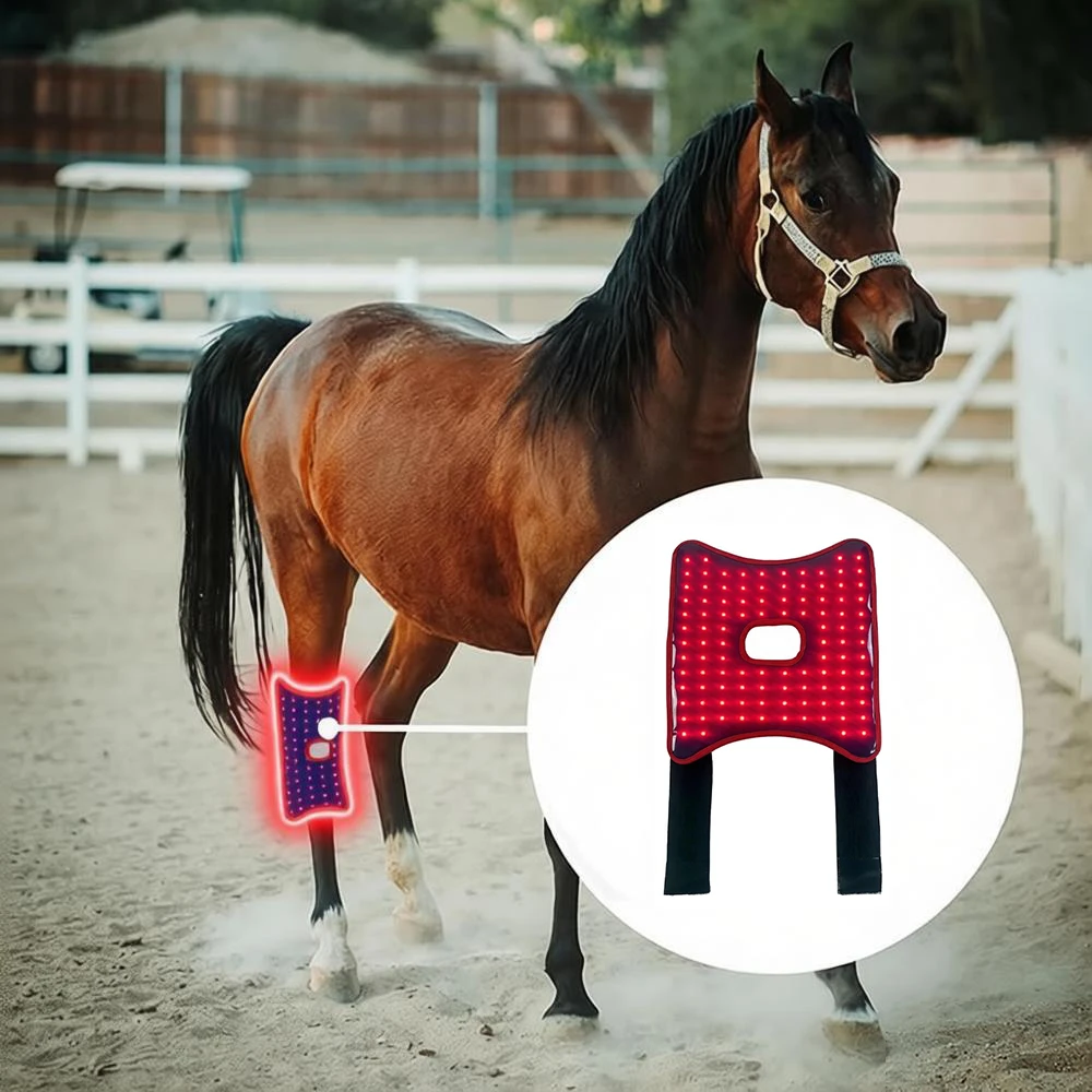 Wireless Rechargeable Horse Knee Red Light Therapy Wrap With Remote Control 660/850nm