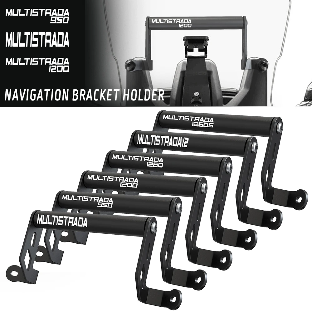 

Phone Holder Stand GPS Navigation Plate Bracket For Ducati Multistrada 950 S Spoked Wheels 2021 2022-2024 2025 Multistrada 950