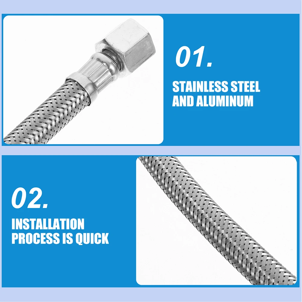

Stainless Steel Air Compressor Replacement Braided Hose For Pneumatic Tools Compressor Parts Exhaust Tube Air Tool Line