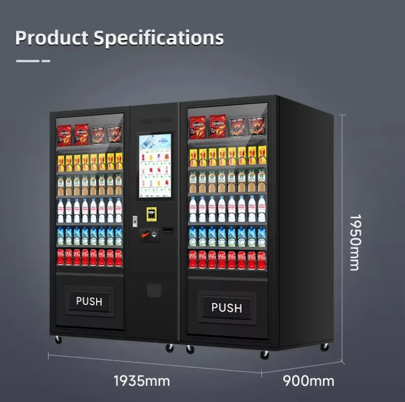 Customize Smart Snack Beverage Vending Machine Widely Used in Multiple Places Extra Income