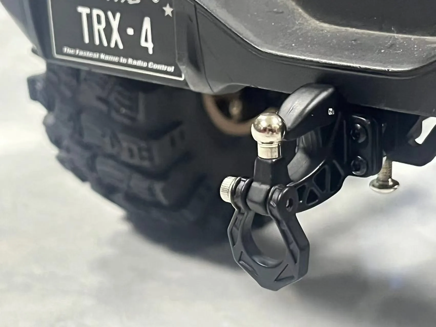Metall Hinten Stoßstange Abschleppen Anhänger Haken Drop Hitch Empfänger Für 1/8 1/10 Rc Crawler Auto Axial Scx10 Traxxas Trx4 Rgt Yikong Redcat – Detail 7
