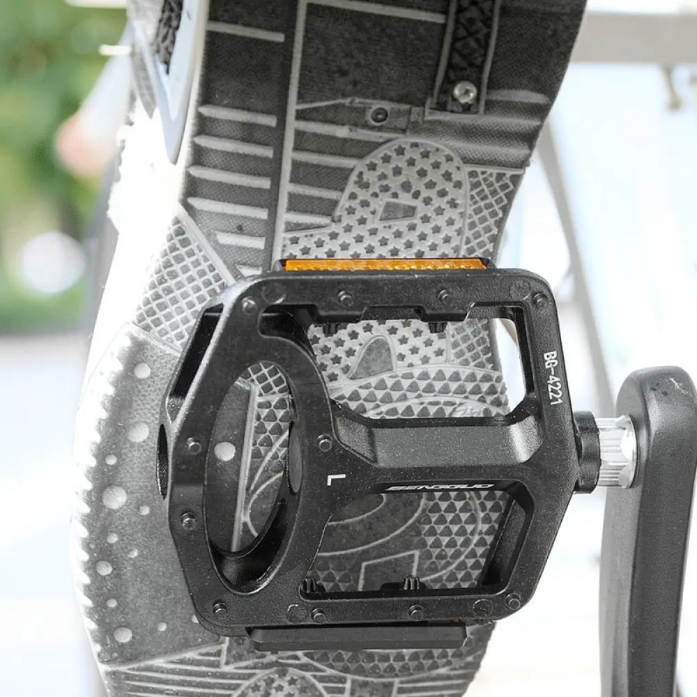 MTB Flat Pedals Aluminum Cycling Footrest For KUASUODT Dual DU Bearings Durable Bicycle Components Road Commuter Gear