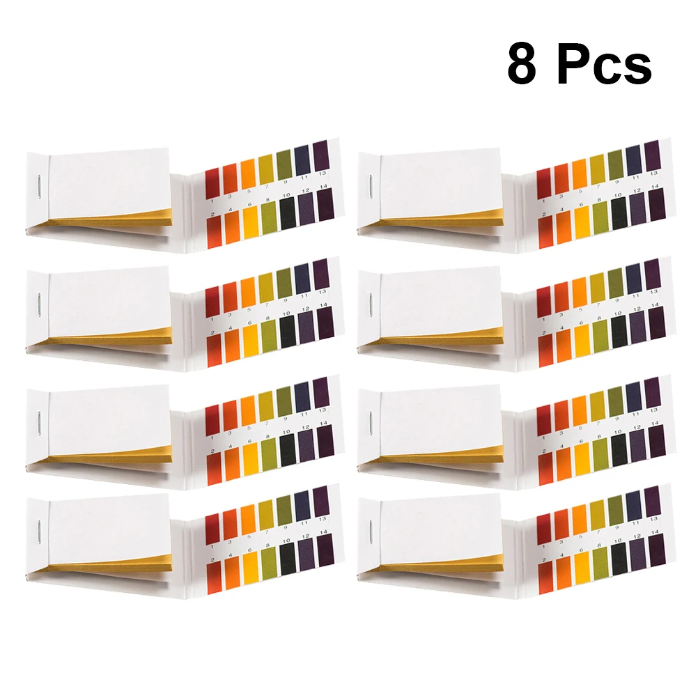 

8 Sets PH Test Paper Measuring Device Precise Soil Acidity Meter Water Strips Pool Tester Aquarium PH Testing Strip