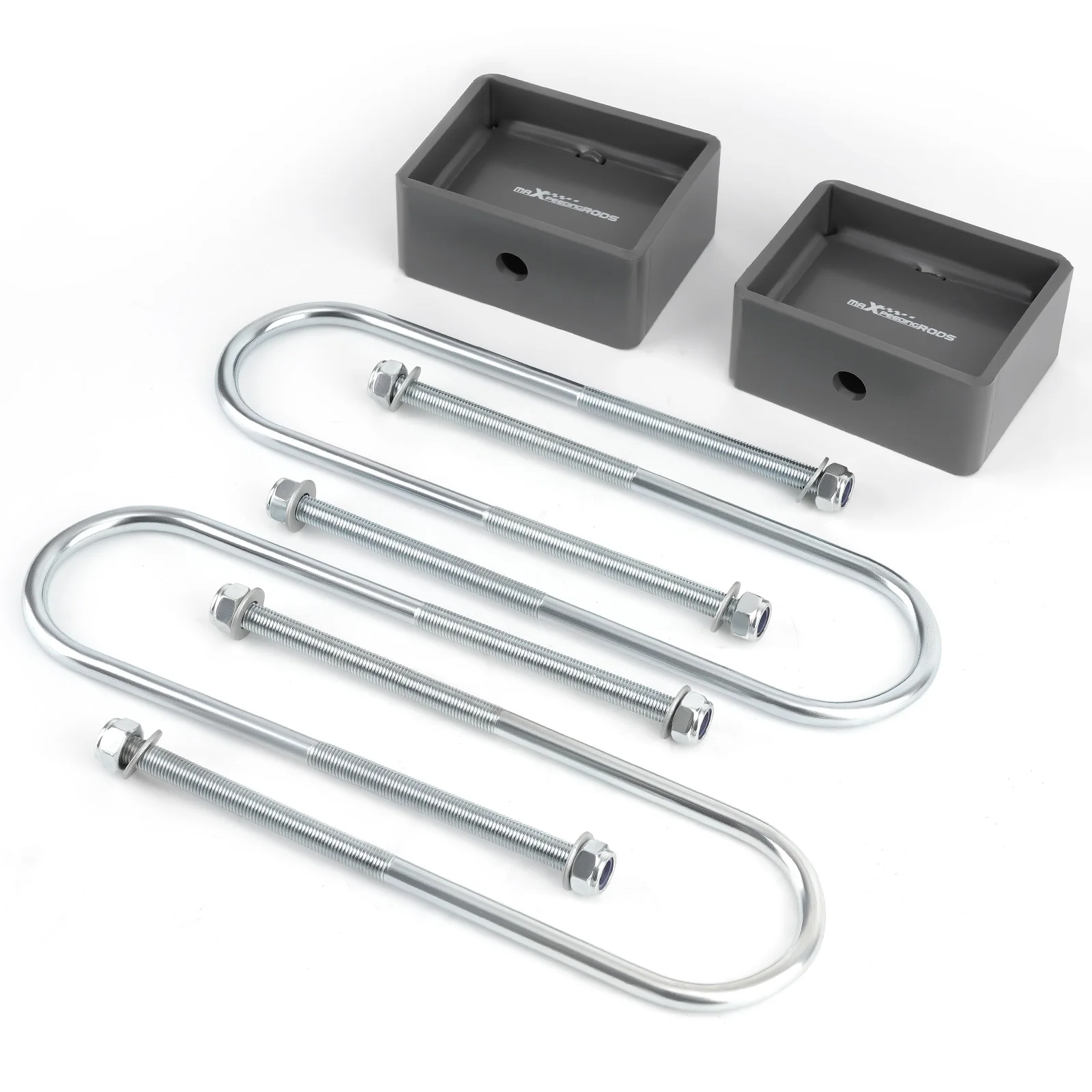 

4" Drop Blocks with U-Bolts for Chevy S10 GMC Sonoma 1982-2004 Powder Coated