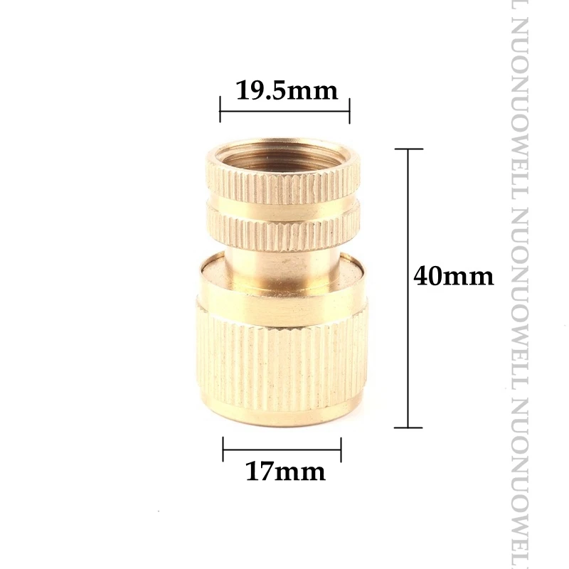 1pc Copper Thread Garden  Water Quick Connector Garden Water Faucet Adapter Connector Hose End Connectors