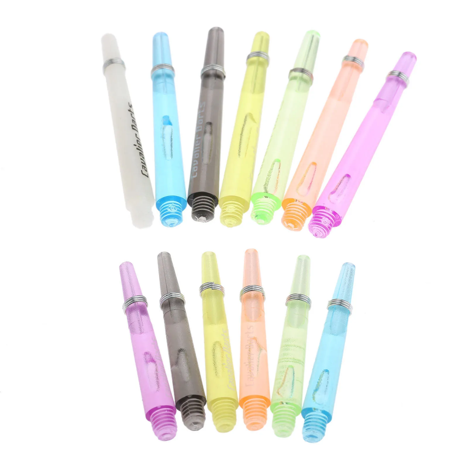 

12 шт. пластиковые валы для дротиков 4,5 мм с винтовой резьбой, прозрачные стержни для дротиков, стержни, аксессуары для дротиков 45 мм/35 мм с уплотнительным кольцом