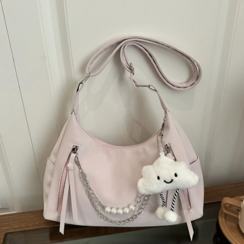 

Винтажная простая сумка через плечо высокого качества с текстурной поверхностью для женщин, повседневная сумка-кроссбоди, модная и универсальная сумка для поездок на работу