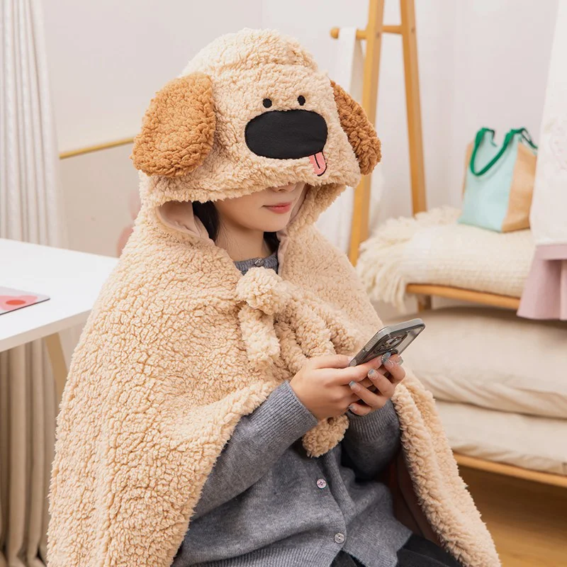

Anime Around Hashibira Inosuke Dog Plush Cloak Wild Boar Cosplay Props Home Warm Blanket for Autumn and Winter