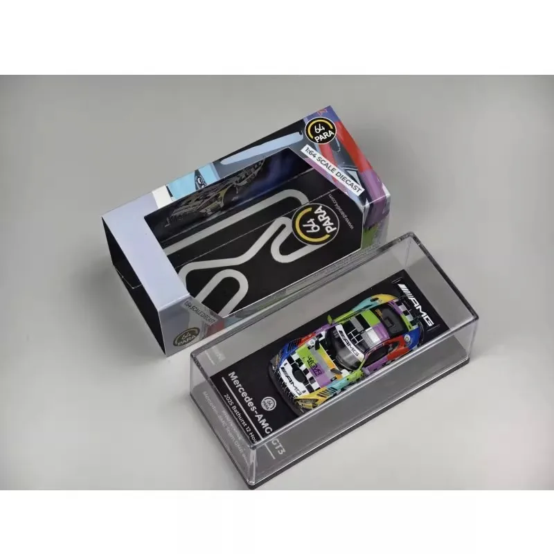 PARA 1/64 Mercedes-AMG GT3 2025 Bathurst 12H # 888 modelo de carro de liga fundida simulação de carros de liga estática modelo menino coleção presente
