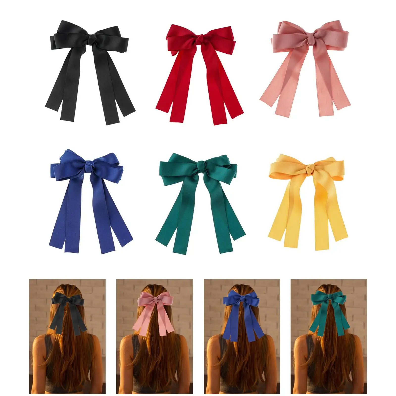 

Women Hair Bows Barrettes Bowknot Hair Clip for Birthday Gifts Valentine