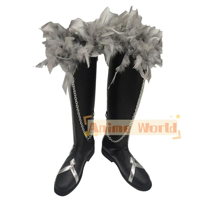 أحذية Genshin Impact the Eleven Fatui Harbingers Regrator ريتش مان Pantalone أحذية كوسبلاي أحذية كرنفال الهالوين مصنوعة حسب الطلب