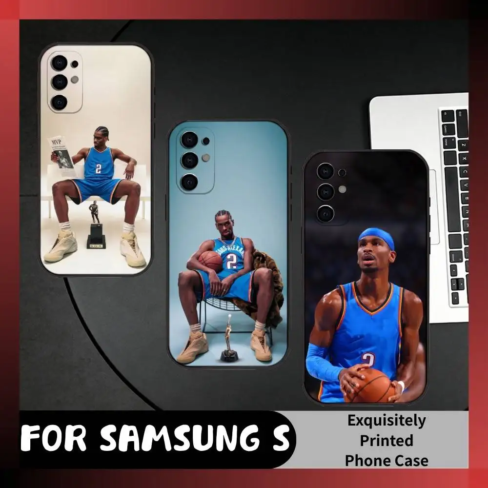 

SGA Basketball Guard Shai Phone Case For Samsung S25,S24,S21,S22,S23,S20,Ultra,S26,Plus,Fe,Note,5G Black Cover