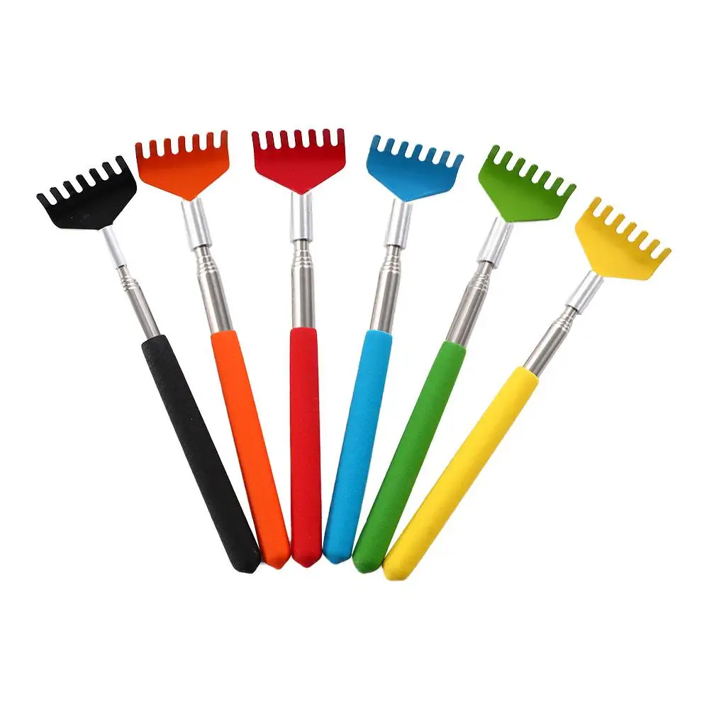 Handy Extensible Soft Stainless Steel Relieve itching Metal Massage Tools Scratching Device Itch Scratching Back Scratcher