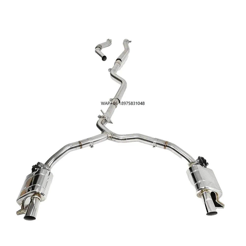 GDR Stainless Steel Valved Cat-Back Exhaust - Compatible with  GT43, GT53, E53, CLS53, GLS53,  (M256 3.0T Engine)