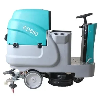 RD660 ride on floor scrubber dryer suits for kinds of floor type