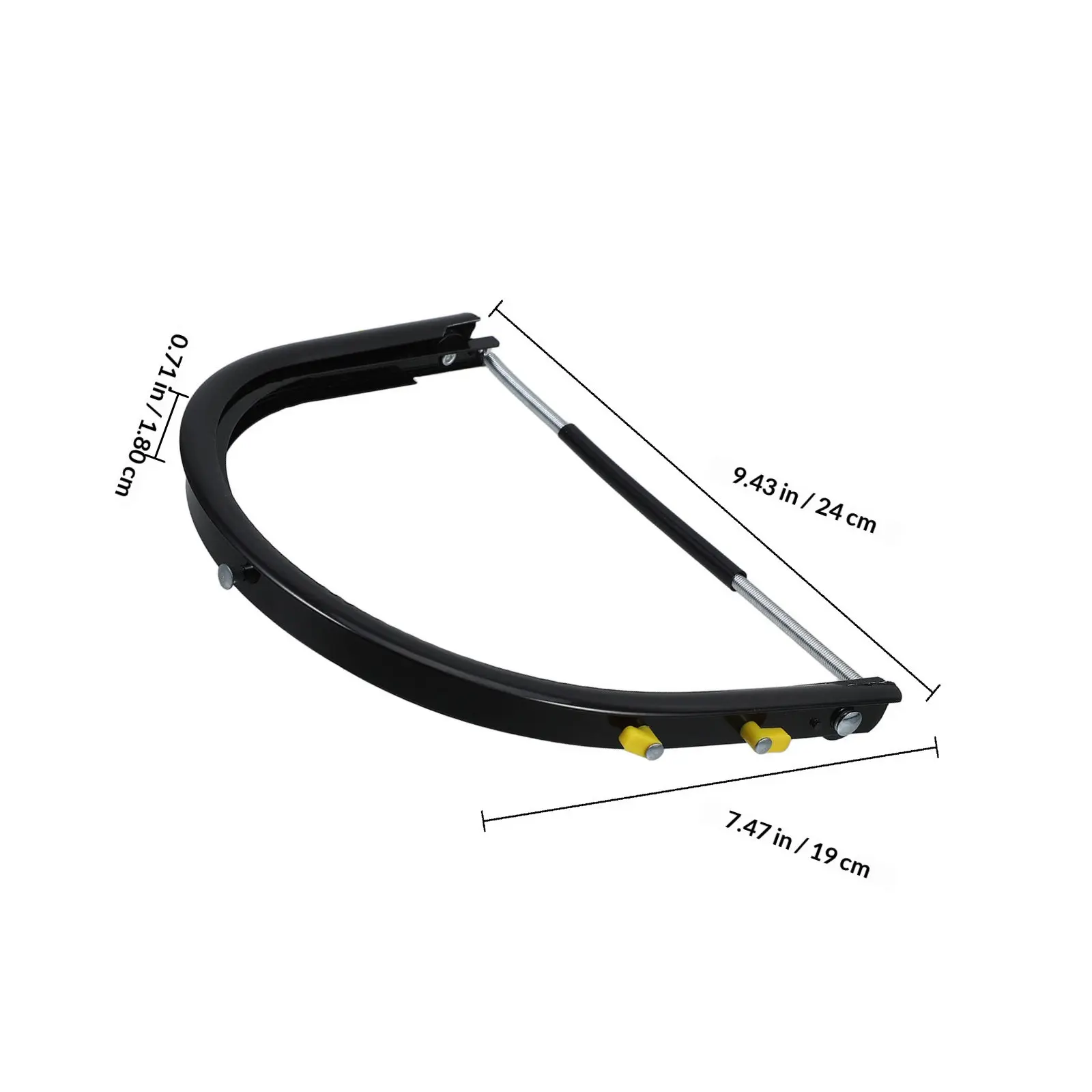 Heavy Duty Hard Hat Shield Bracket with Thickened Pc Grinding Welding Screen Full Brim Safety Attachment for Industrial