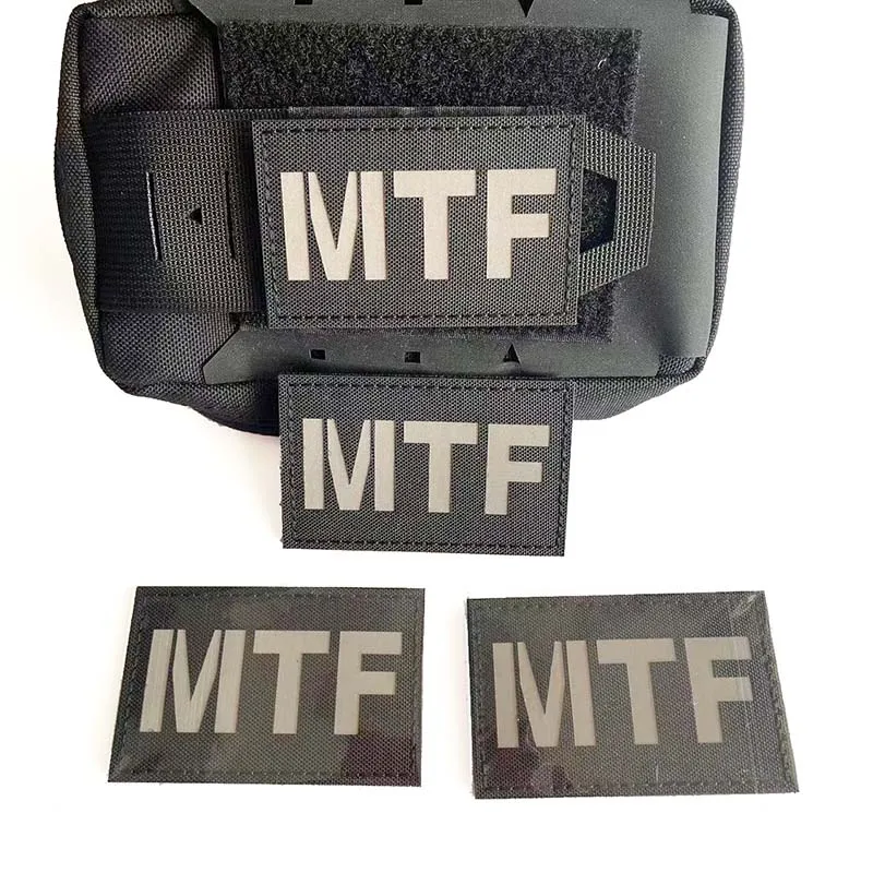 MTF Emblem Mobile Task Forces Foundation SCP Patches with Hook and Loop,Reflective Military Stickers Tactical Badges on Backpack