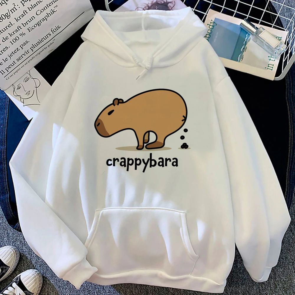 

Capybara hoodies women anime harajuku aesthetic vintage clothing pulls female Fleece pulls