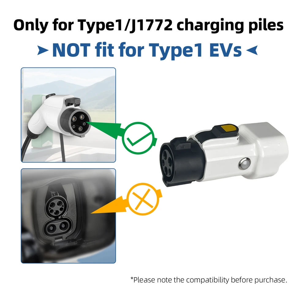 EVqiaoyi Portable SAE J1772 to 220V US Universal 16A Socket