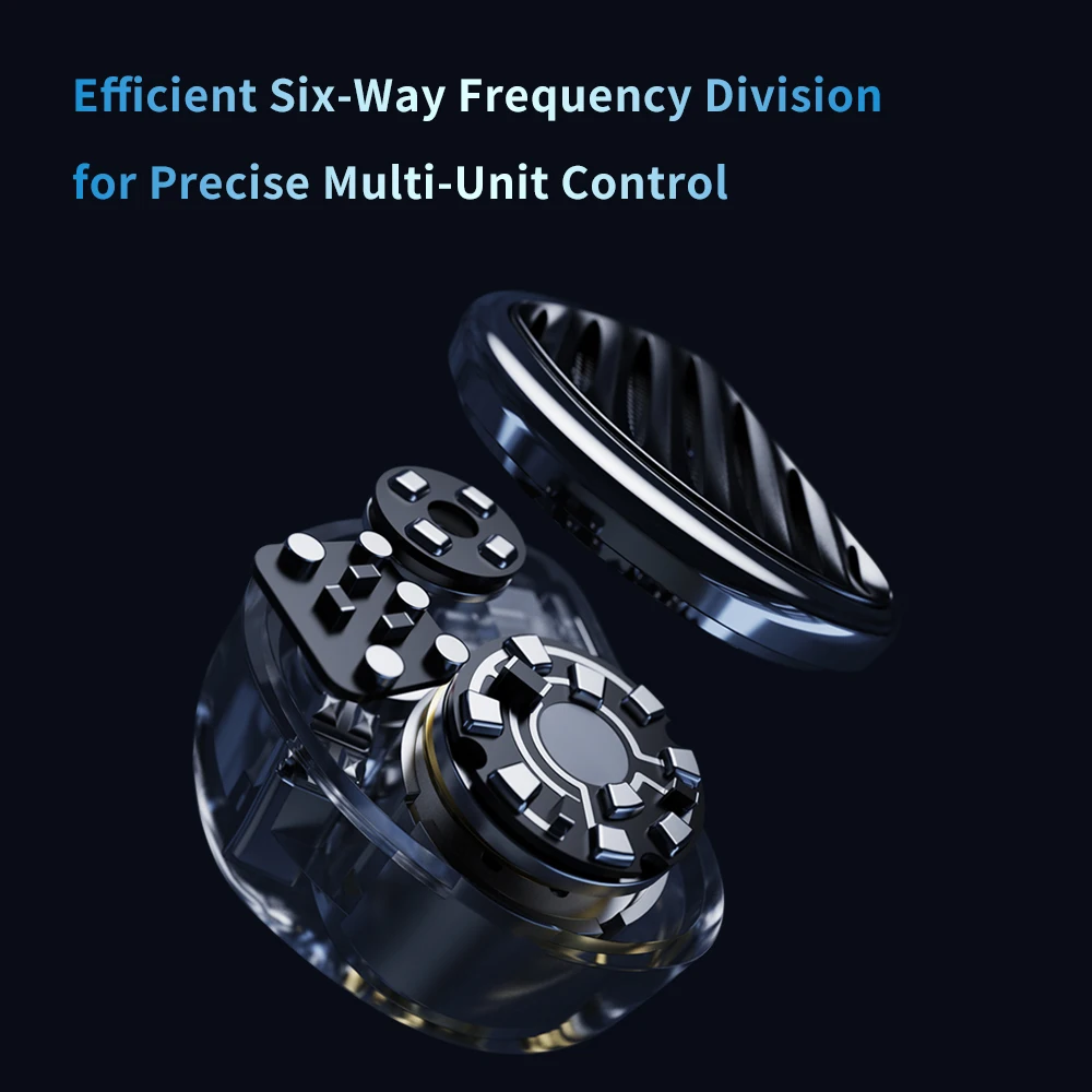 TRN JAWS سماعة مراقبة IEMs 3DD 4BA 1Planar Hybrid Drive في سماعة أذن للألعاب مع قابس USB C