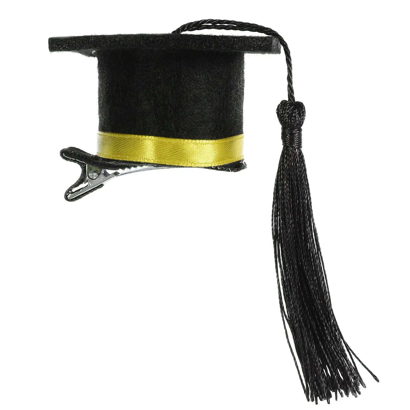 Mini Presilha de Cabelo em Formato de Chapéu de Formatura, Acessório de Cabelo Fofo para Festa, Pequena Presilha para Mulheres e Meninas na Época de Formatura