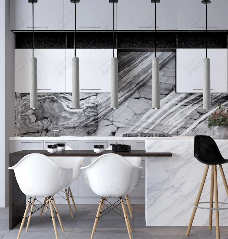 Candelabro de cemento, iluminación