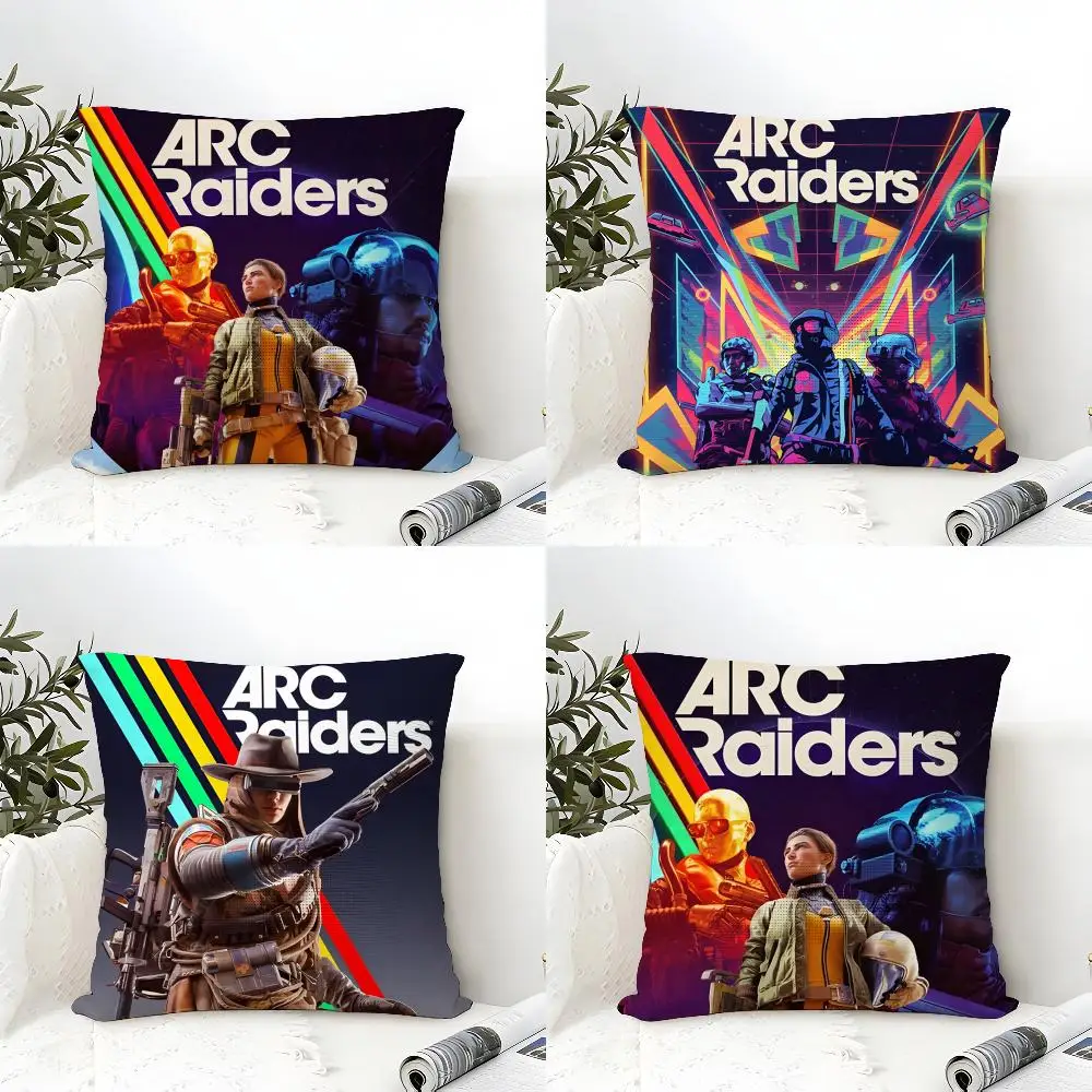 Hot Game ARC R-raiders Cushion Cover Eco Linen Pillow Case Double-Sided Print Breathable Durable Zipper Home Decor Gift