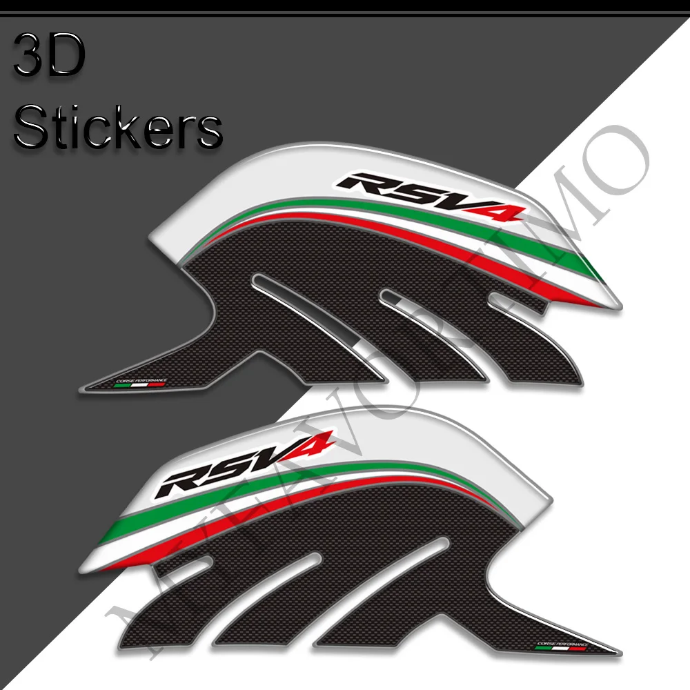 2009 - 2020 2021 2022 TankPad For Aprilia RSV4 1100 Motorcycle Tank Pad Grips Gas Fuel Oil Kit Knee 3D Stickers Decals Protector