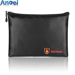 Portable Fireproof & Waterproof Document Envelope File Folder Cash Pouch Fireproof Money Bag Lipo Safe Bag S/M/L