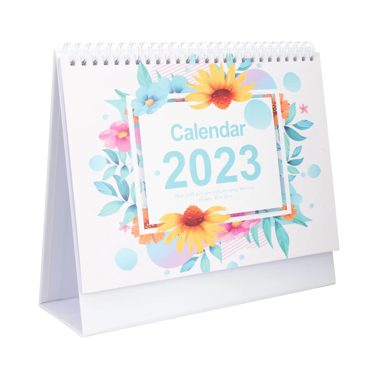 

2023 Desk Calendar Compact Adornment Portable English Printing Schedule Recording Paper Home Tabletop