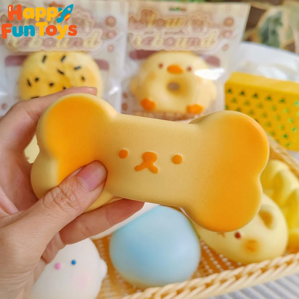 2pcs Soft Butter Sticks Slow Rebound Pinching Stress Relief Toys Flavored Model For Play And Decompress Perfect Model