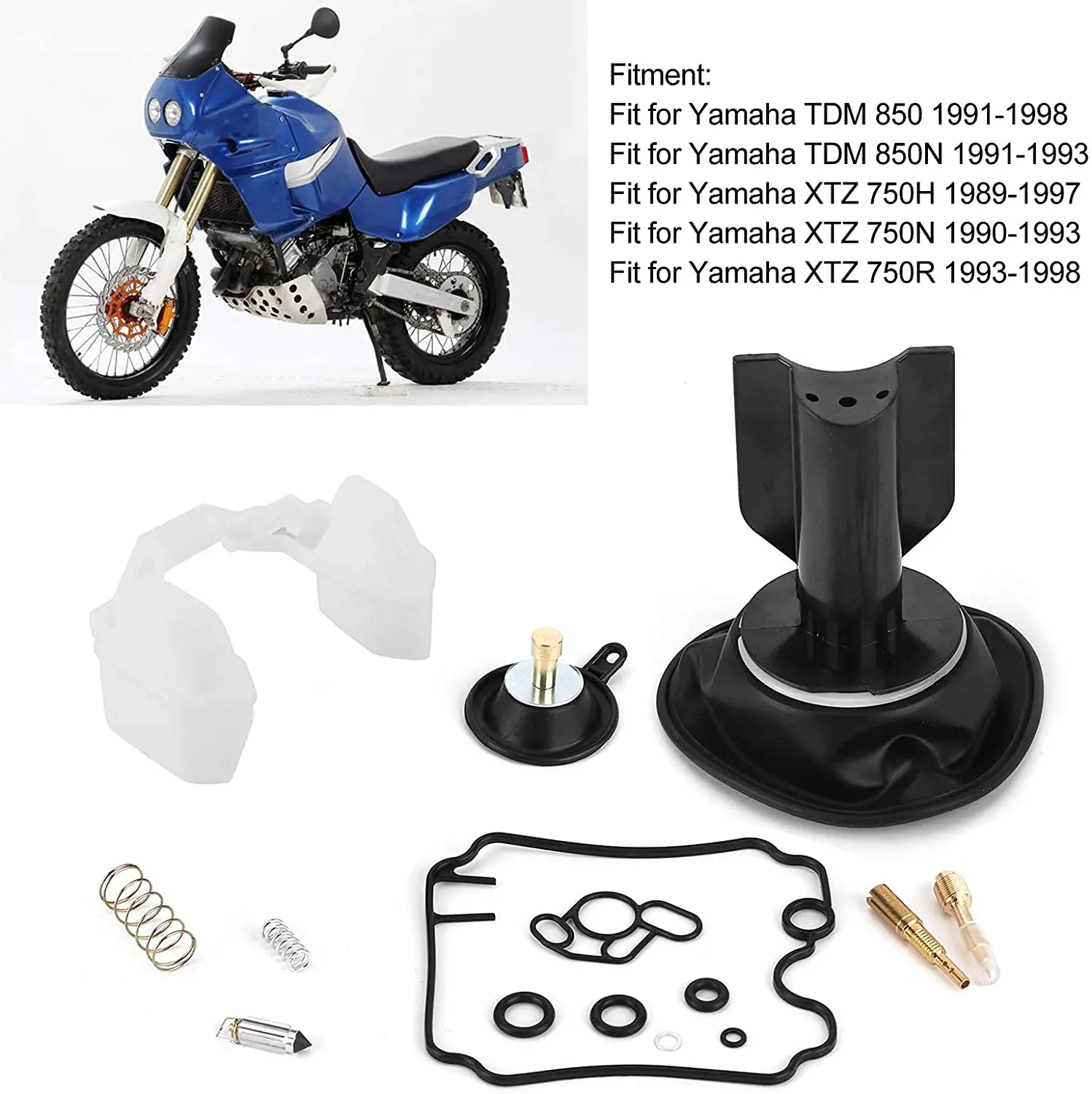 Vergaser Reparatursatz, 2 Satz Vergaser Vergaser Umbausatz Zubehör Passend für Tdm Ersatzteile für 850/tdm 850n/xtz 750h/xtz