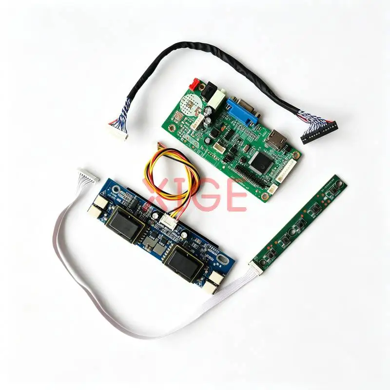 

LCD Display Drive Controller Board Fit HT17E13 HT17E12 HT17EX1 HT17E11 30 Pins LVDS 4-CCFL VGA+HDMI 1280x1024 1280*1024 Kit DIY