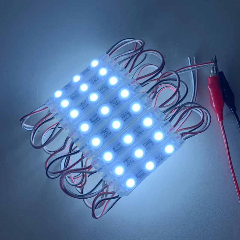 20pcs 3LED Module Lights 12V 2835 Outdoor Injection Waterproof for Advertisement Shop Signboard Letter Light-box Decor Wholesale