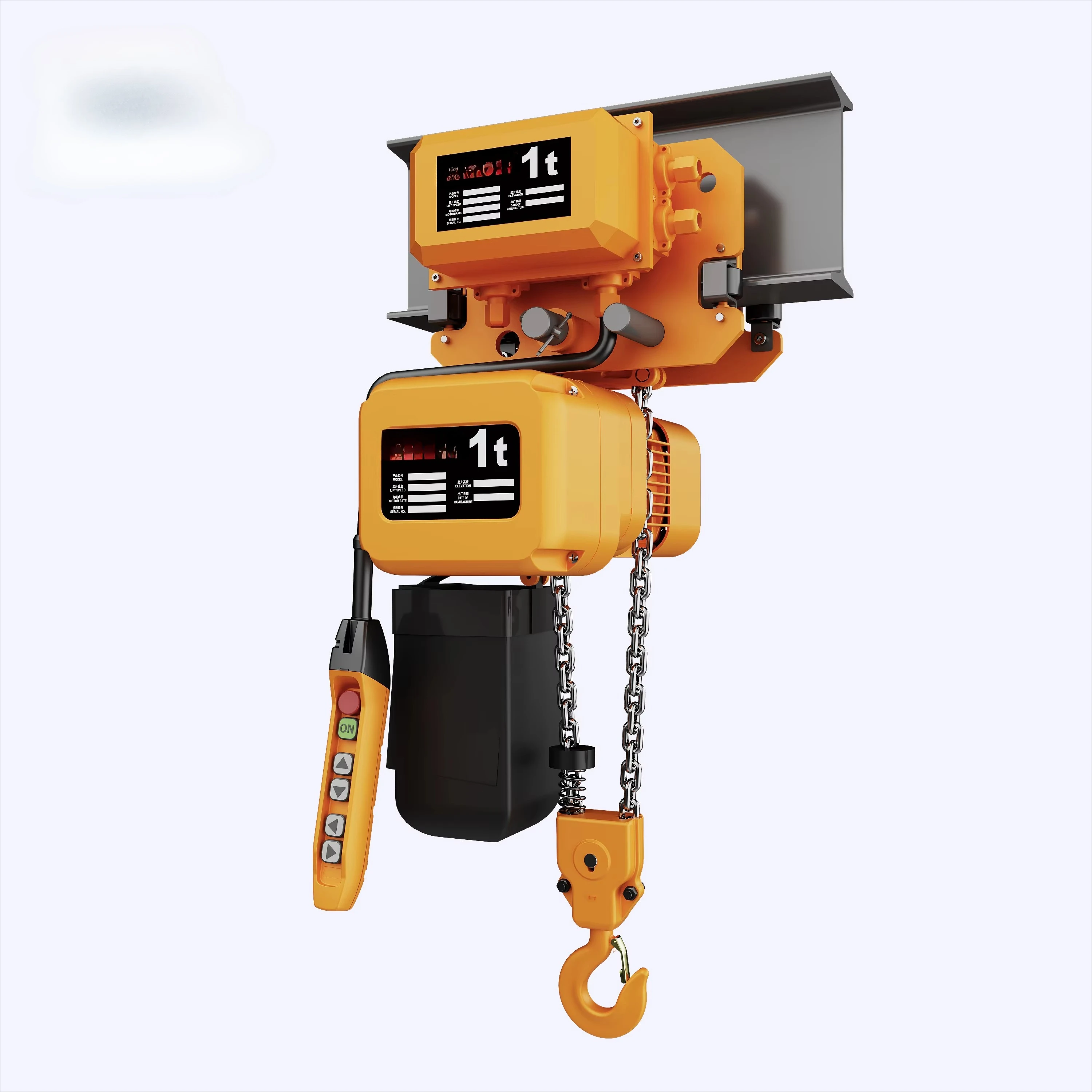 ositioning Technology  ER Running Electric Chain Hoist 1 Ton Crane Seamless Overhead Travel with Precision Load P