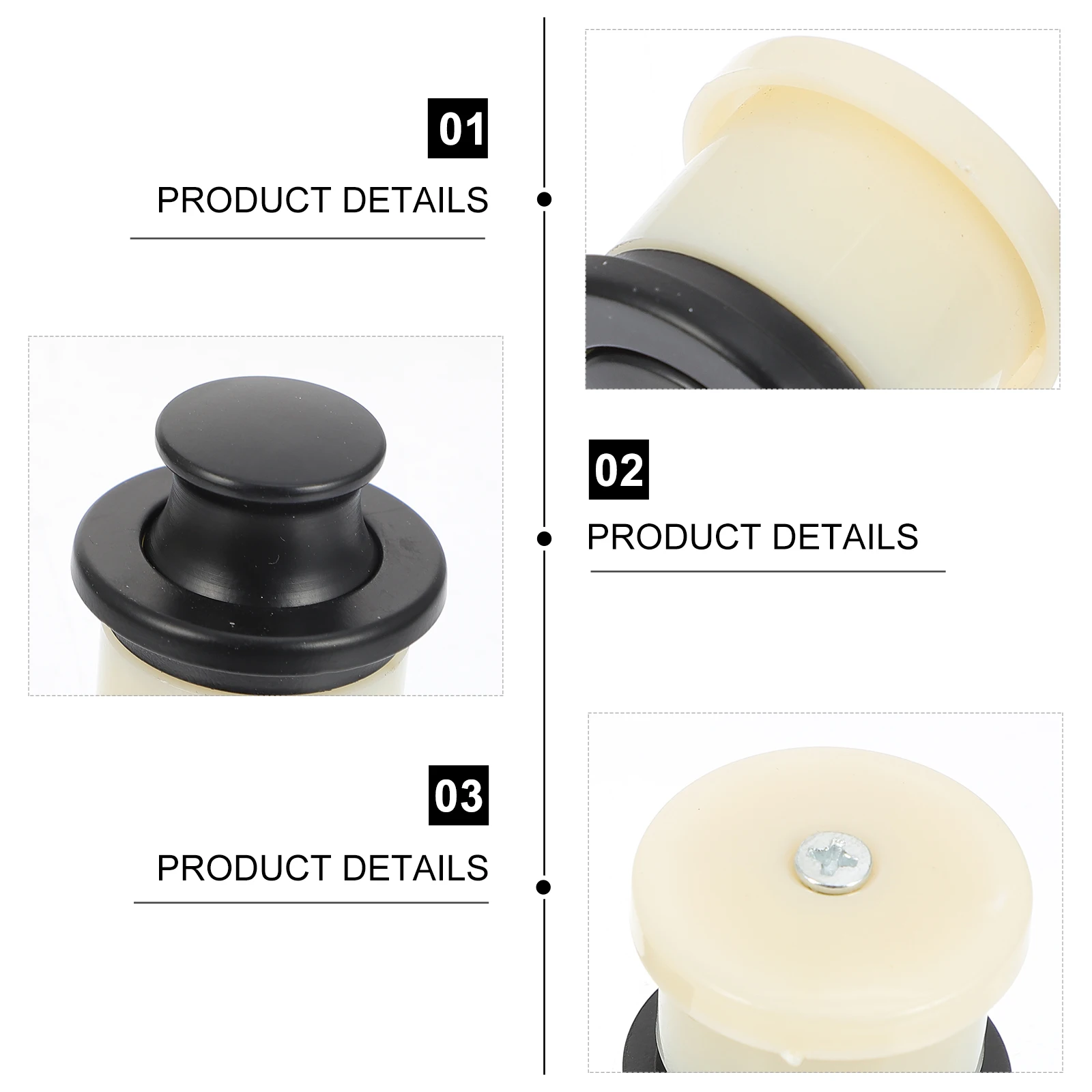 

2Pcs Retractable Furniture Handle Hidden Pull Knob Elegant Design for Cabinet Door Drawer Cupboard Wardrobe Living Room Dorm