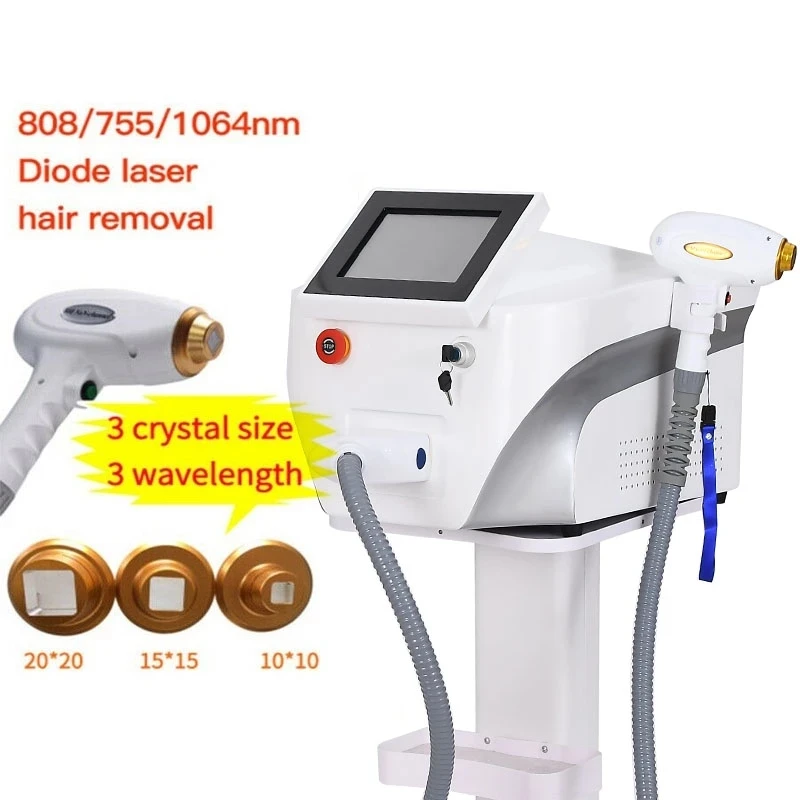 2000w Hair Removal Beauty Instrument  Ice Titanium Device 808 755 1064 Nanometer Diode Laser Hair Removal Machine