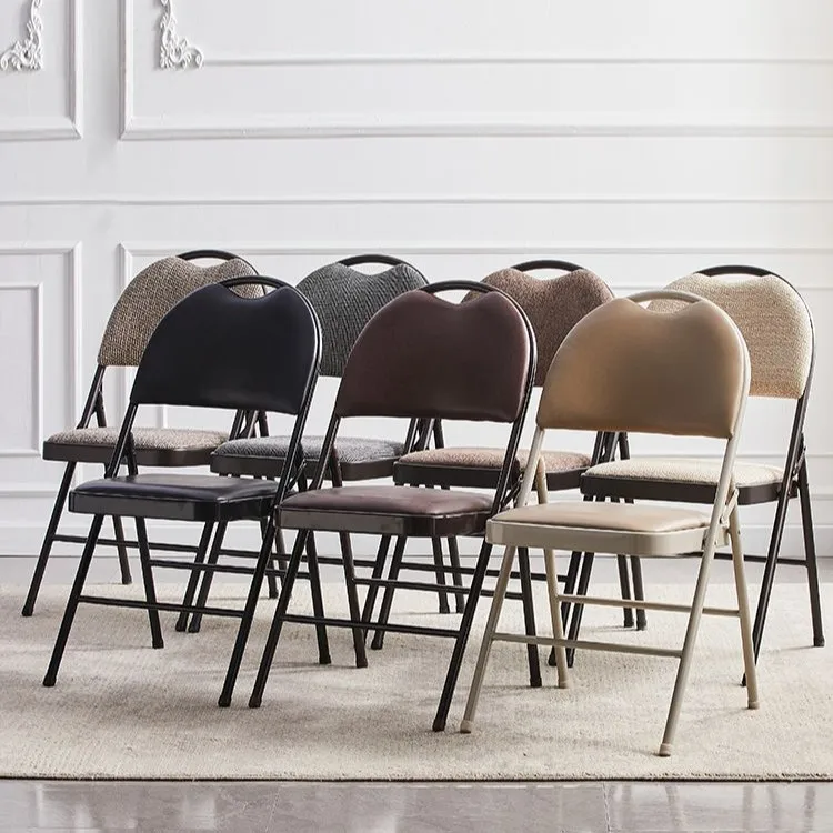 Hot Sale Garden Chair Wedding Office School Black Leather Folding Chairs For Event