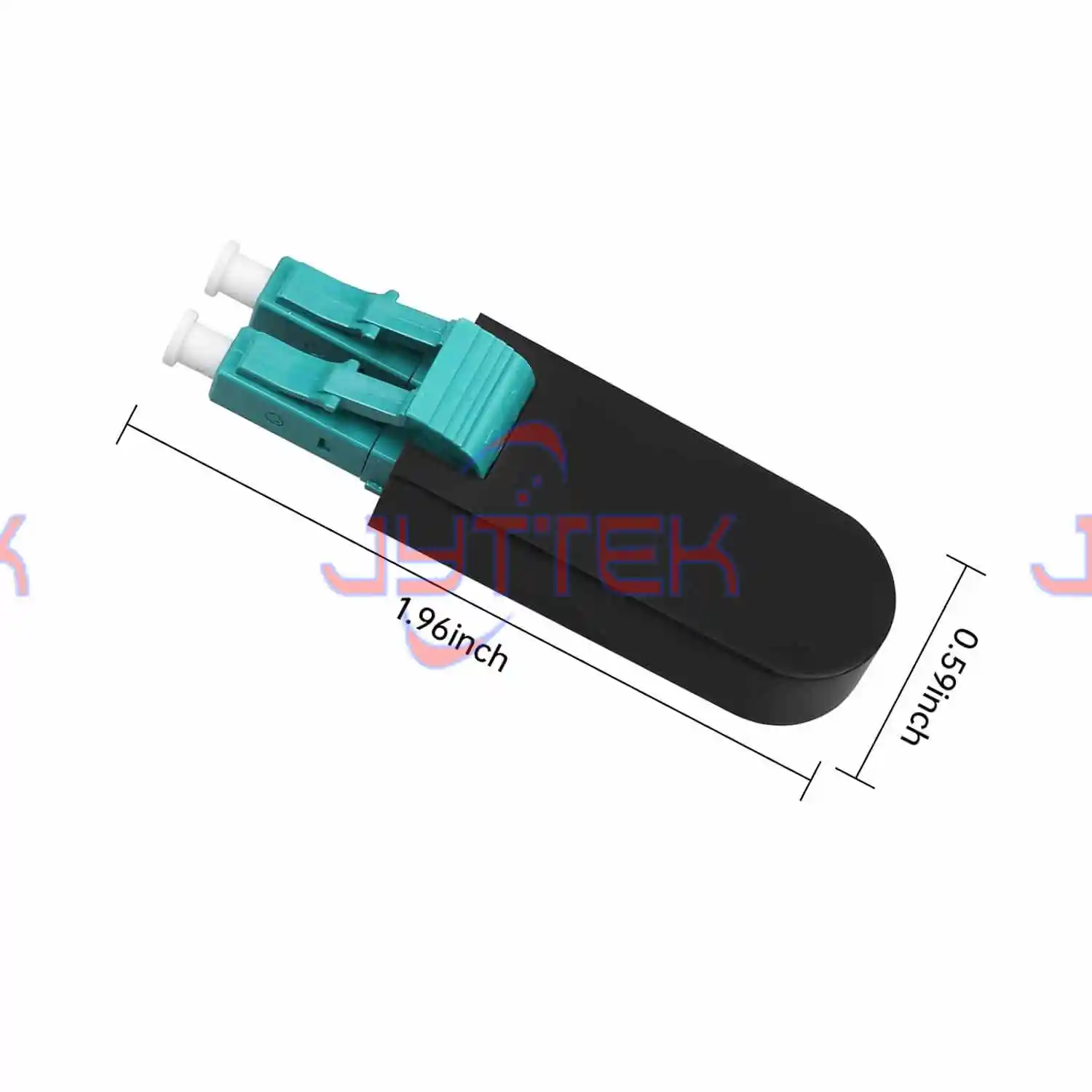 LC Fiber Loopback, Fiber Optic Loopback Adapter Tester, Multimode Duplex OM3&OM4 50/125μm Fiber Optic Cable Test Plug for Test