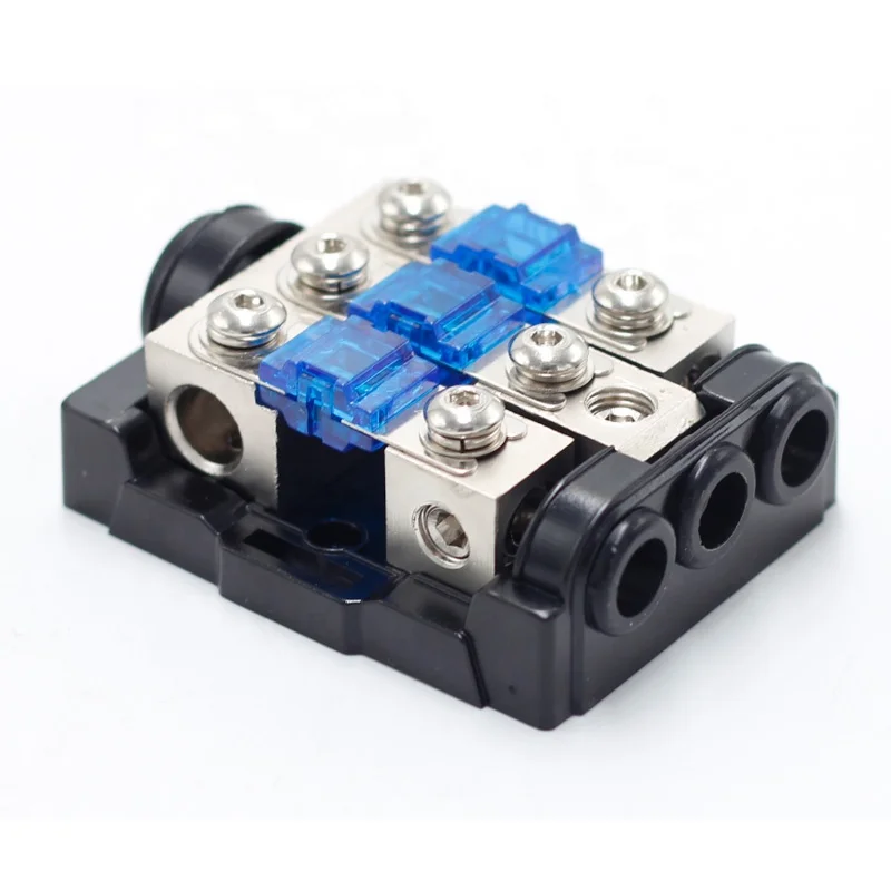 12V 24v Hot Sale Mini Box Block Manufacturer Dustproof Low Voltage Blade Car Panel Mount Car Audio Fuse Holder