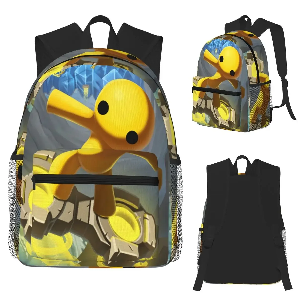 Wobbly Life Gaming Funny Student Backpack School Bag Hiking Travel Daypack for Men Women Fashion Bookbag Shoulder Bags