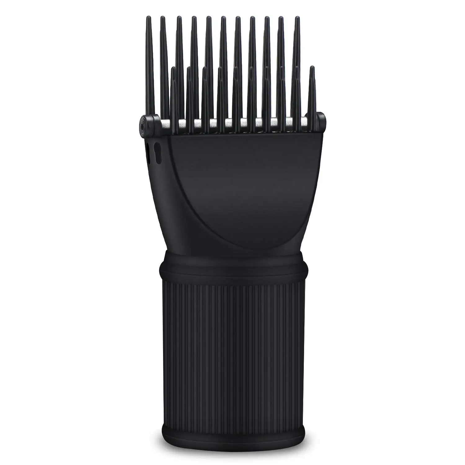 

Hair Dryer Comb Attachment, Black Brush for Straightening & Detangling, Fits 1.69-1.76in & 2.12in Nozzles, Salon Styling Tool