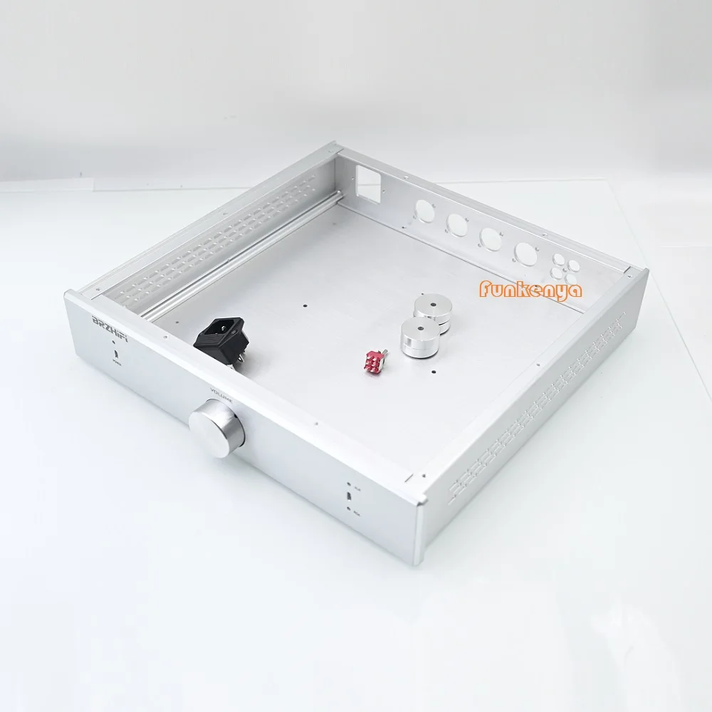 330X62X308mm Preamp Amplifier Chassis DIY JC2 Aluminum Enclosure Pre Amp Housing Audio Preamplifier Case