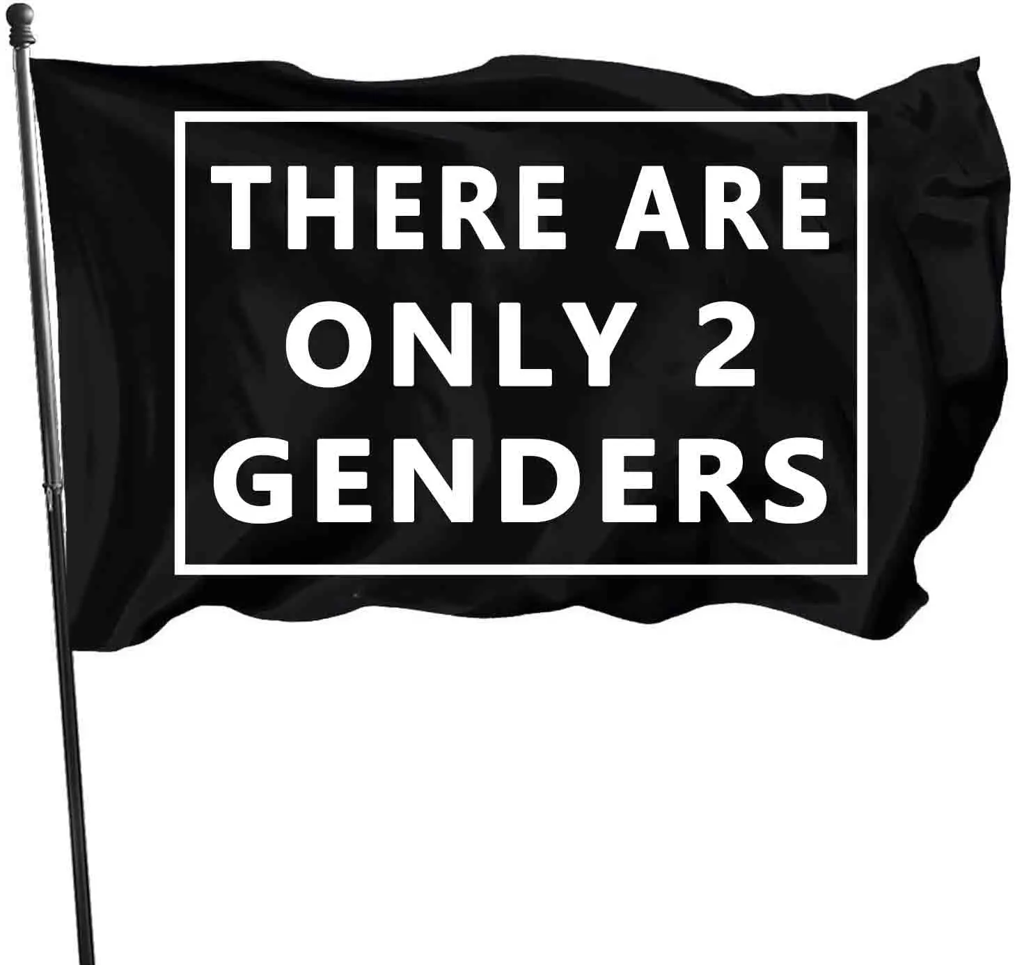 Directly Delivery 100% Polyester There are Only Two Genders Flags